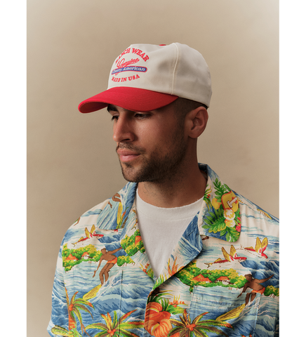 RANCHWEAR 5 PANEL HAT RED