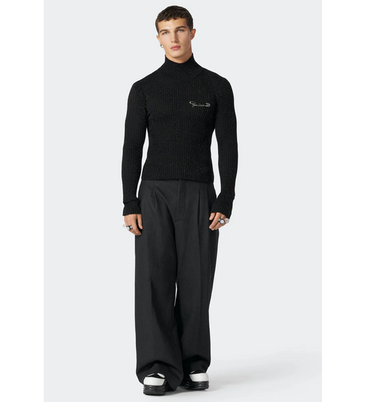 THE FELTED SUIT PANTS DARK GREY