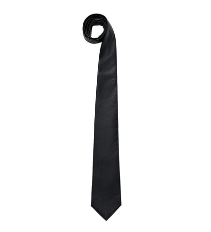 TIE BLACK REAL FAKE LEATHER