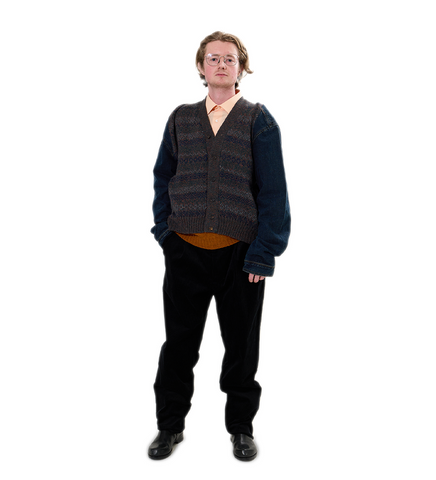 JEANSMEETSKNIT CARDIGAN UNIQUE #1