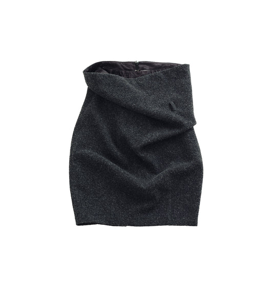 UNBOUND WAIST SKIRT CH GRAY
