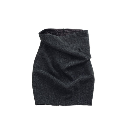 UNBOUND WAIST SKIRT CH GRAY