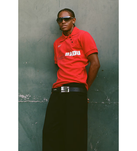 TWISTED POLO JERSEY RED