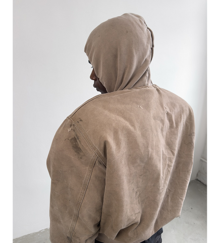 REWORKED WORK JACKET BEIGE MEDIUM #2