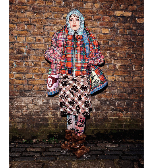 TARTAN CHAIN MESH LEGGINGS MULTI