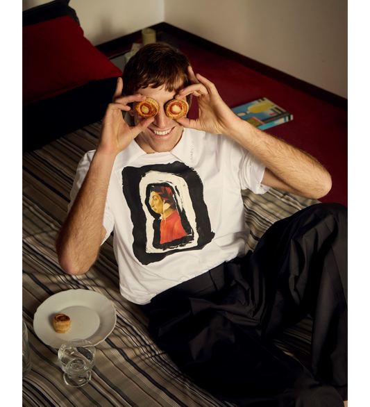 ART FRAME PRINTED T-SHIRT WHITE