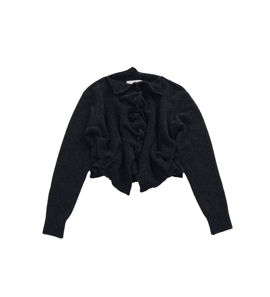 CURL CARDIGAN BLACK