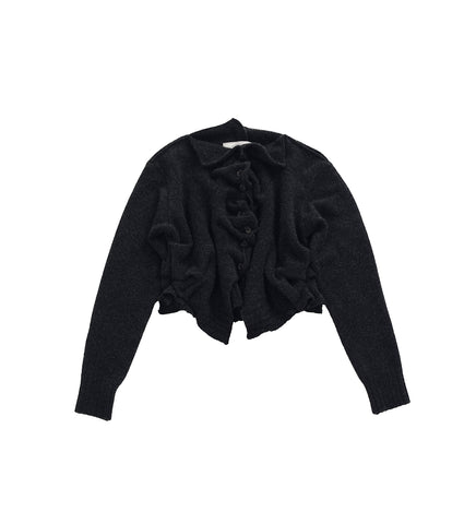 CURL CARDIGAN BLACK