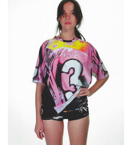 SPORT LOOSE FIT SHORT SLEEVE TOP PINK