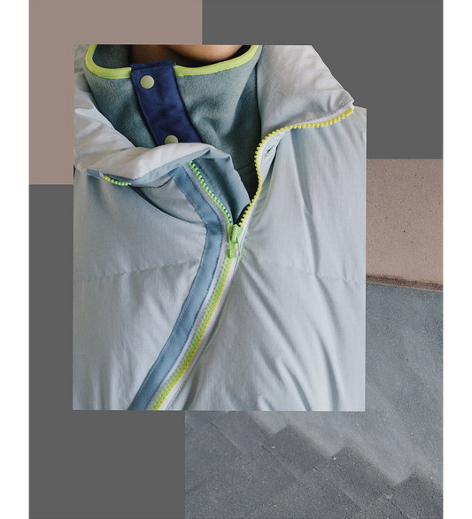 FLOWING DOWN VEST MINT