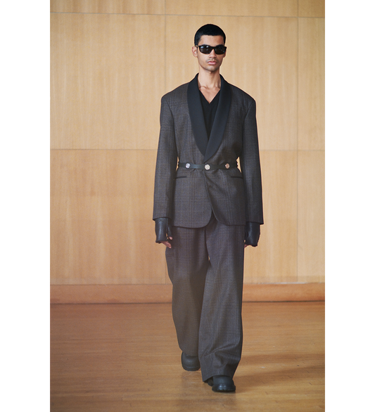 BRIDGE CHINO BROWN DUNMORE CHECK