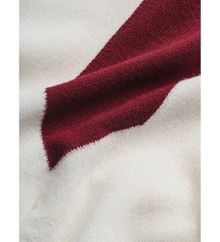 KNIT TIE SHIRT WHITE