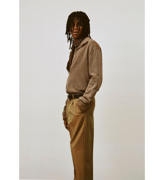 BORROWED CHINO BRONZE CANGIANTE FINE WOOL