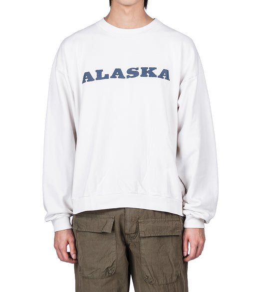 ALASKA CREWNECK VINTAGE WHITE