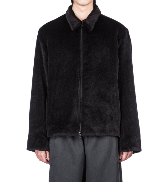 SURI ALPACA POCKET JACKET BLACK