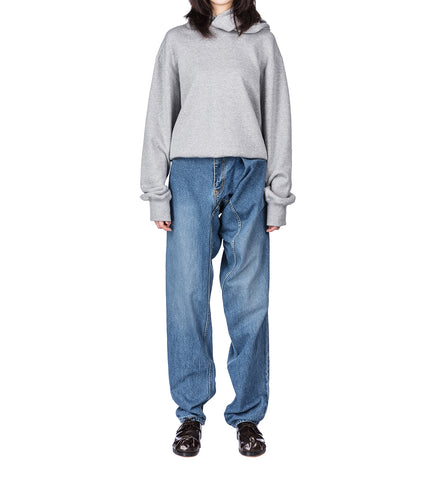 DRAPE HOODIE M GRAY