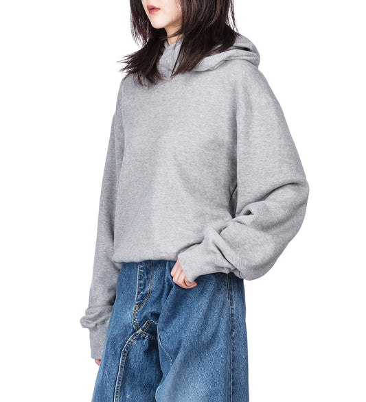 DRAPE HOODIE M GRAY