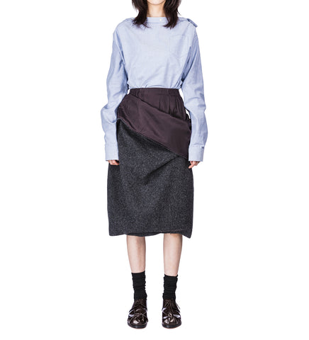 UNBOUND WAIST SKIRT CH GRAY