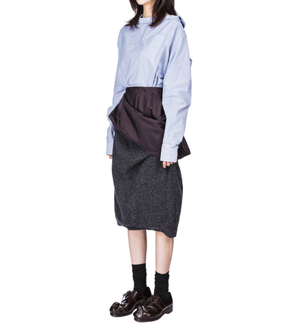 UNBOUND WAIST SKIRT CH GRAY
