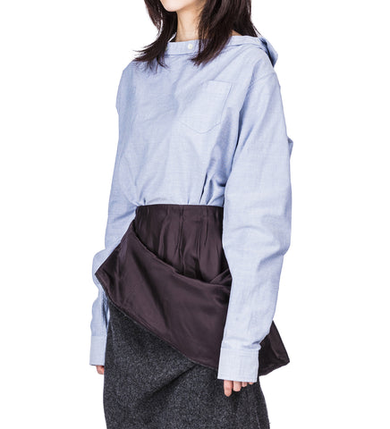WIDE NECK SHIRT IT BLUE