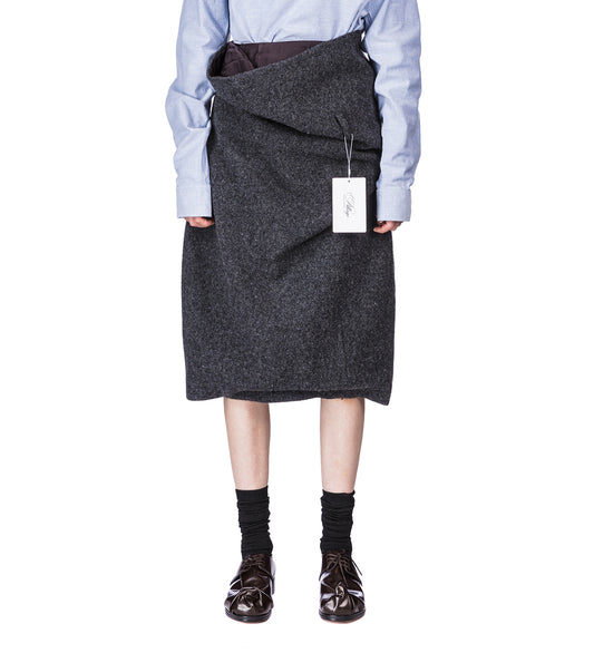 UNBOUND WAIST SKIRT CH GRAY