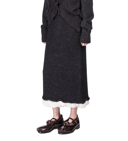 FULLING SKIRT CH GRAY