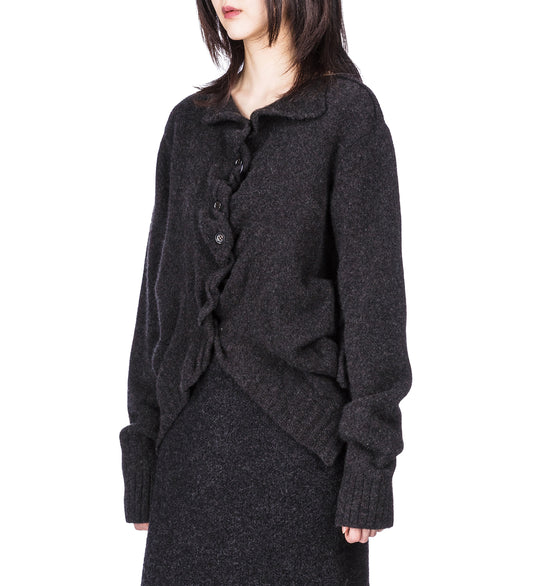 CURL CARDIGAN BLACK