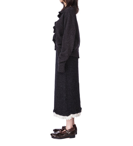 CURL CARDIGAN BLACK