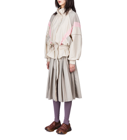 WINDBREAKER DRESS BEIGE