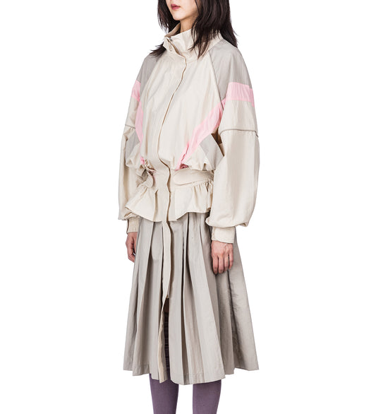 WINDBREAKER DRESS BEIGE
