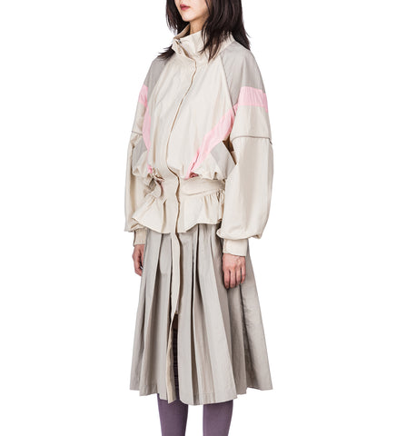 WINDBREAKER DRESS BEIGE