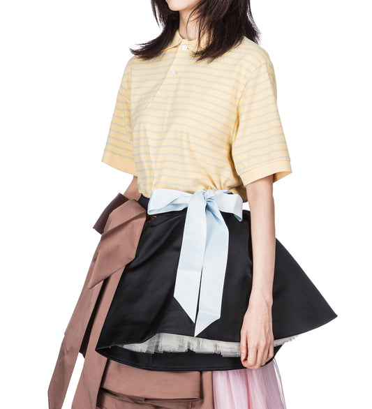 TIED POLO YELLOW/BLUE
