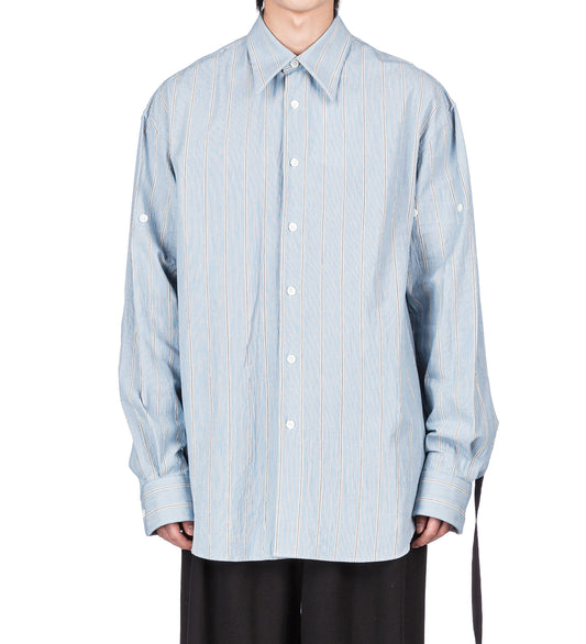 CLASSIC FOLD UP SLEEVE SHIRT BLUE/WHITE/BLACK