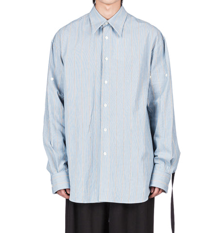 CLASSIC FOLD UP SLEEVE SHIRT BLUE/WHITE/BLACK
