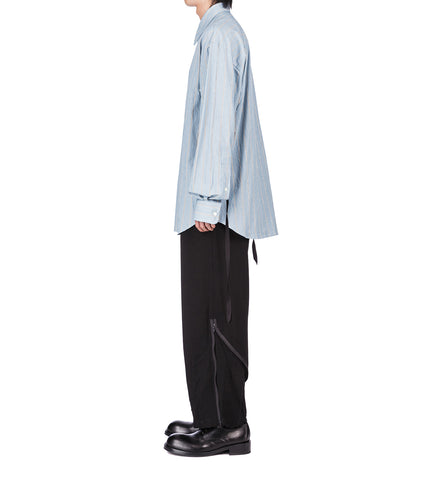 JOE WAISTBAND PLEASTS TROUSERS BLACK