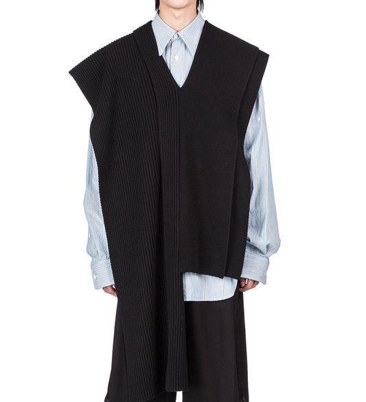 TEXAS DOUBLE SQUARE SCARF BLACK