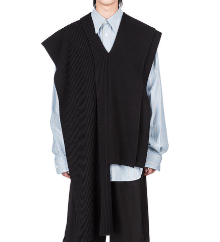 TEXAS DOUBLE SQUARE SCARF BLACK