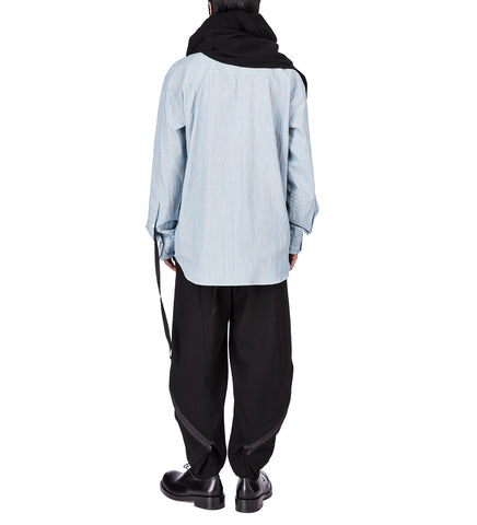 JOE WAISTBAND PLEASTS TROUSERS BLACK