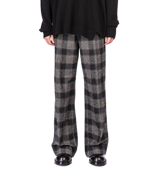JUNE KNEE DART TROUSERS BLACK/WHITE