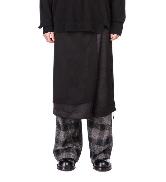 BARROW LONG WRAP SKIRT BLACK/BLACK