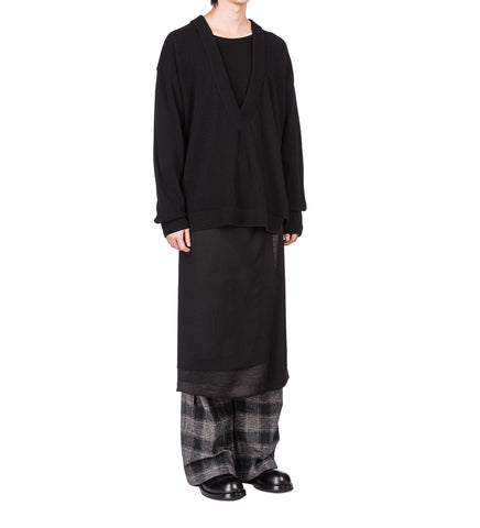 JUNE KNEE DART TROUSERS BLACK/WHITE