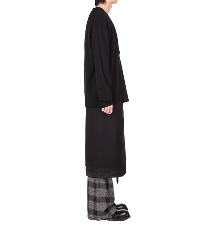 BARROW LONG WRAP SKIRT BLACK/BLACK