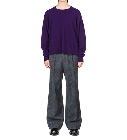 JUNE KNEE DART TROUSERS PETROL/RED