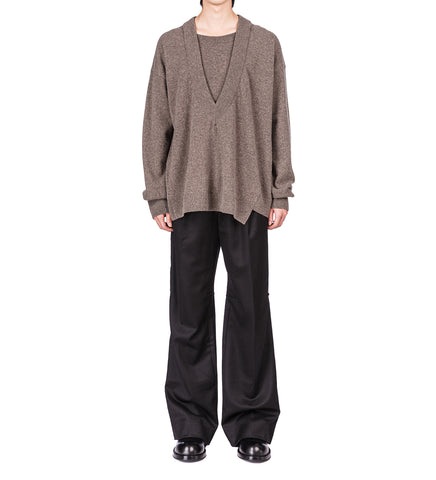 JUNE KNEE DART TROUSERS BLACK