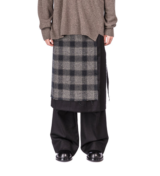 BARROW LONG WRAP SKIRT BLACK/MULTI