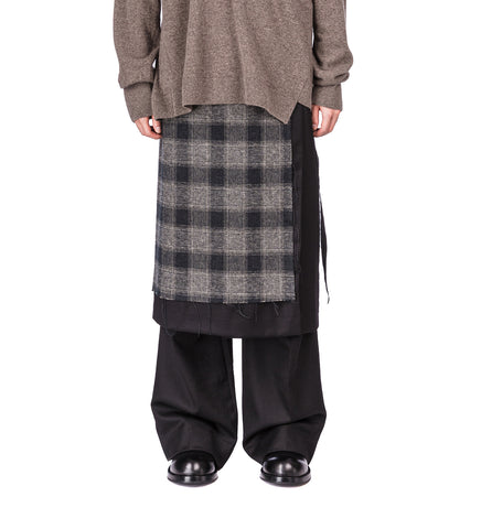 BARROW LONG WRAP SKIRT BLACK/MULTI
