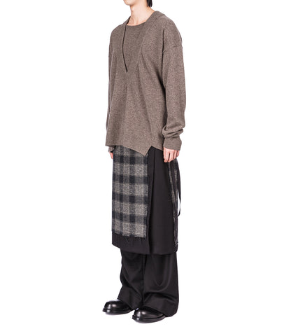 BARROW LONG WRAP SKIRT BLACK/MULTI