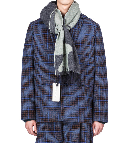 BUG PRESS SCARF BLACK BUG MINT GREY