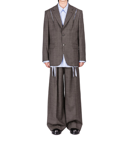 STRUCTURED SLASH JACKET W/ DAISY PEAT