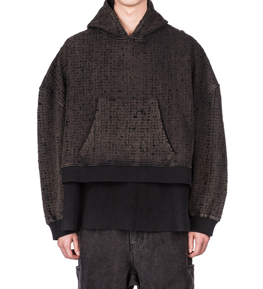 BROKEN LOOP HOODIE MUD/WASHED BLACK